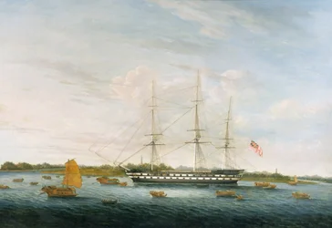 The Honorable East India Companys Balcarras grófja Kantonban, 1816