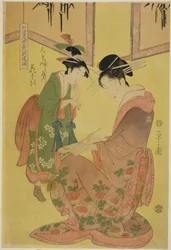 Beauties Parodying the Seven Sages - A Selection of Younger Courtesans (Shichi kenjin yatsushi bijin shinzo zoroe): Hanasaki of the Daimonjiya   1287353   hu       hungarian Successfully Translated  Original: The Annunciation Translat: The Annunciation 124