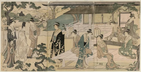 A Genji meséjének Matsukaze fejezete (a Genji meséje című sorozatból, elegáns, modern ruhában)