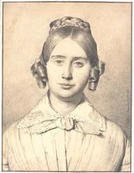 A művész feleségének, Susanne Cecilie születésű Købke portréja