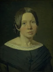 A művész sógornőjének portréja, Johanne Elisabeth Købke, szül.: Sundbye