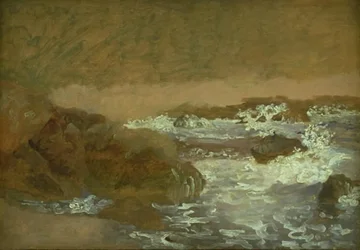 Szörfözés a sziklás parton, Marina Piccola, Capri