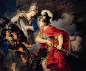 Nagy Frigyes allegóriája, mint Perszeusz A hétéves háború kezdete, 1789