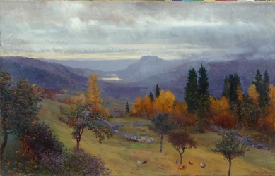 Ősz a kertemben (olaj, vászon)