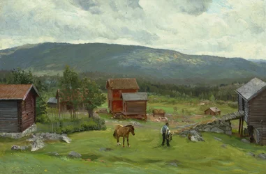 Ember a legelőn, Hiaasen, 1893. június (olaj, vászon)