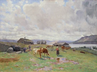 Reggeli hangulat Holmvassbuban (olaj, vászon)