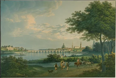 Drezda látképe
