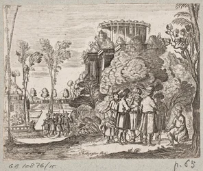 Illusztráció: Adam Olearius: „Perzsa Rosenthal, Schich Saadi zseniális költő […]”, Schleswig 1660
