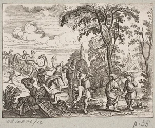 Illusztráció: Adam Olearius: „Perzsa Rosenthal, Schich Saadi zseniális költő […]”, Schleswig 1660