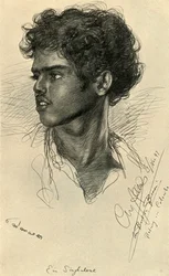 Szingaléz férfi, Colombo, Ceylon, 1898.