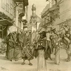 Utca Kairóban, 1898.
