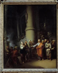 Krisztus és a házasságtörő asszony. Christian Wilhelm Ernst Dietrich (1712-1774)