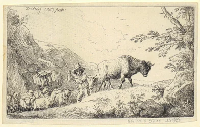 Tájkép Szent Ferenc-szel