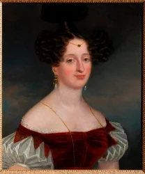 Versenyző Elizaveta Ksaveryevna Vorontsova (olajpanel)