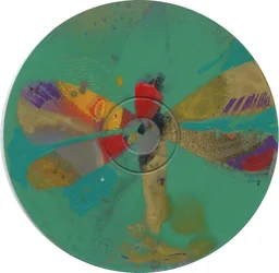 Szitakötő,2023 körüli (akril CD-n)
