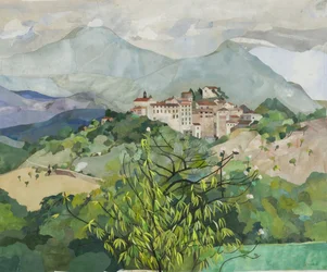 Amelia étterme, 2013 (akvarell festett papírkollázs)
