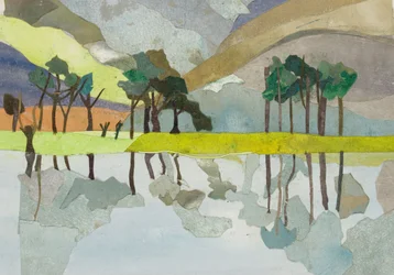 Buttermere, 2015 (akvarell festett papírkollázs)