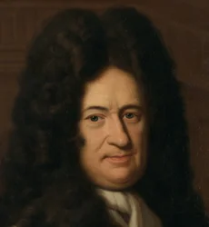 Német: Gottfried Wilhelm Freiherr von Leibniz filozófus portréja Gottfried Leibniz (1646-1716), német filozófus portréja