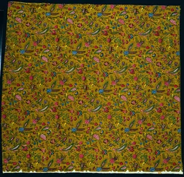 Woodblock nyomtatott pamut csík, 1780.