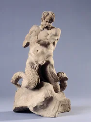 Triton. Kőszobor