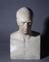 Gavin Hamilton (1723-1798) skót festőt ábrázoló mellszobor