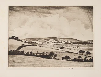 Egy völgy a South Downsban, kocsma. 1925.