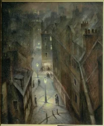 Alkonyat Sohóban, kb. 1924