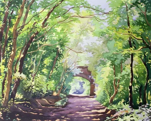 The Valley Walk, Sudbury, 2001 (wc papíron)