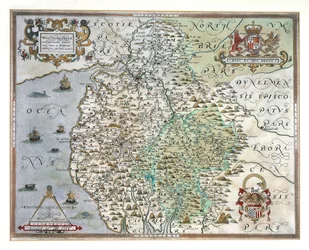 Westmorland és Cumberland térképe, 1576
