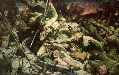 A walesiek a Mametz erdőben (olaj, vászon)