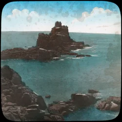 Armed Knights Rock, Lands End, Cornwall, 19. század vége vagy 20. század eleje