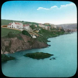 Fowey a cornwalli kastélyból, a 19. század végén vagy a 20. század elején