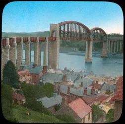 Royal Albert Bridge, Saltash, Cornwall, 19. század vége vagy 20. század eleje