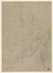 Ülő Madonna és gyermeke