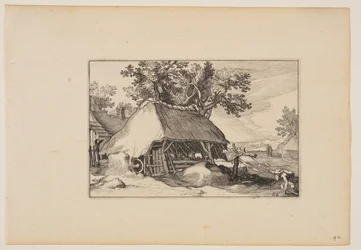 A Barn, a Landscapes (Verscheyden aerdige Lanthuysen...)