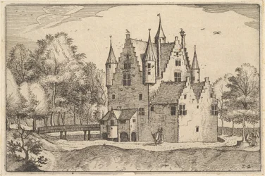 Egy kastély, 22. tábla a Brabanti Hercegségből, kb. 1610