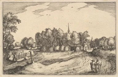 Egy kolostor, 13. tábla Brabant Hercegség tartományából és városából, kb. 1610