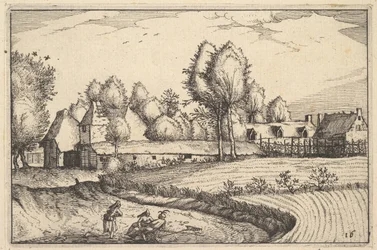 Út egy mező mentén, Regiunculae et Villae aliquot Ducatus Brabantiae 16-os táblája, kb. 1610