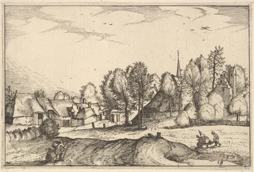 Út egy faluba, 19. tábla a Brabanti hercegség régiói és villái közül, kb. 1610