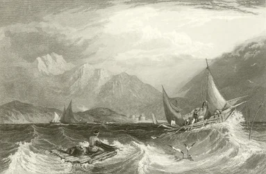 Bombay kikötője – Halászhajók, monszunban