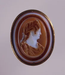 Kisebb Agrippina, Claudius császár felesége portréja. Cameo, 1. közepe