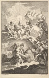 Frontispiece, Alexis Piron Szent Sulpice épületéből, kb. 1744.