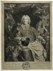 Charles-Gaspard-Guillaume de Ventimiglia párizsi érsek portréja