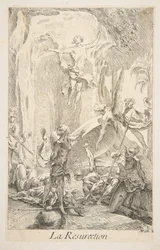 Feltámadás.n.d. Alkotók: Claude Gillot, Jacques Gabriel Huquier.