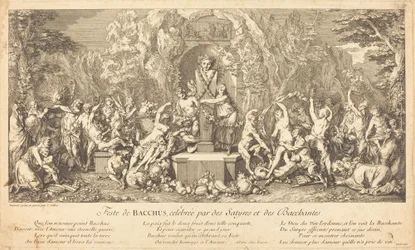 Bacchus ünnepe, amelyet a Satyrs és Bacchanales ünnepelnek (Bacchus Celeb ünnepe a Satyrs és Bacchanales értékelése szerint)