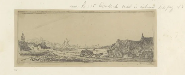 Landschap met een koets Nyolcvanöt eredeti nyomat gyűjteménye (sorozat címe)