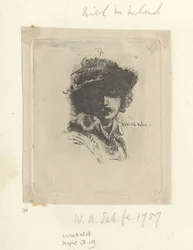Zelfportret felteszi Saskiát: alleen Rembrandt Nyolcvanöt eredeti nyomat gyűjteménye (sorozat címe)