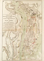 A királyi hadsereg hadműveleteinek terve Sr. William Howe KB tábornok parancsnoksága alatt New Yorkban.