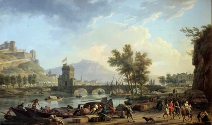 Egy fúró megközelítései 1774-ben Joseph Vernet (1714-1789) festménye 1774 Dim. 0,97x1,62 m Montpellier, Musee Fabre