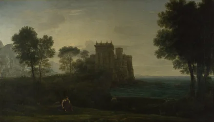 Táj Psychével Ámor palotája előtt - Az elvarázsolt kastély, 1664